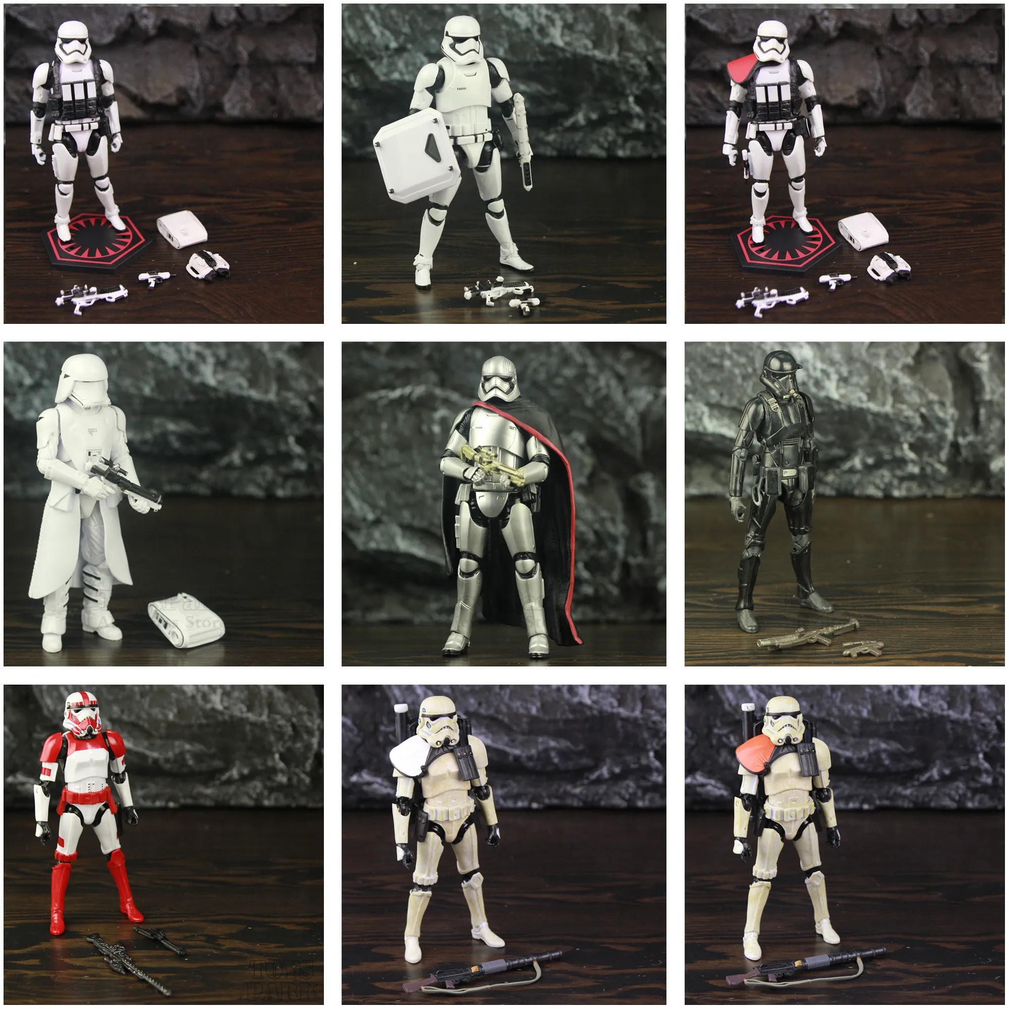 Star Wars First Order Stormtrooper Sandtrooper Death Shock Snow ARC ARF Trooper Phasma 6\