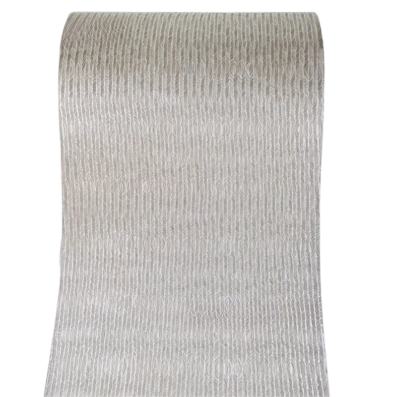 Reconstituted Engineered Peacock Wood Veneer, E.V., Fleece Backing, 60x250cm for Furniture & Home Décor, Grey