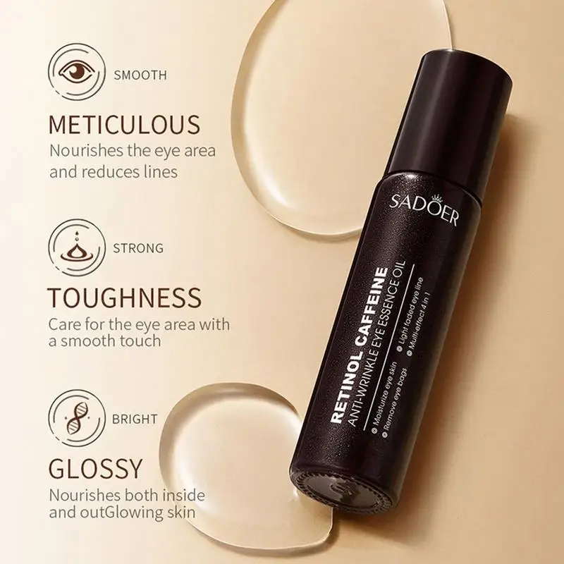 Anti-wrinkle Eye Essence Oil Improve Skin Brightness Instant Reduces Under-Eye Bags Dark Circles Eyes Massager Oil