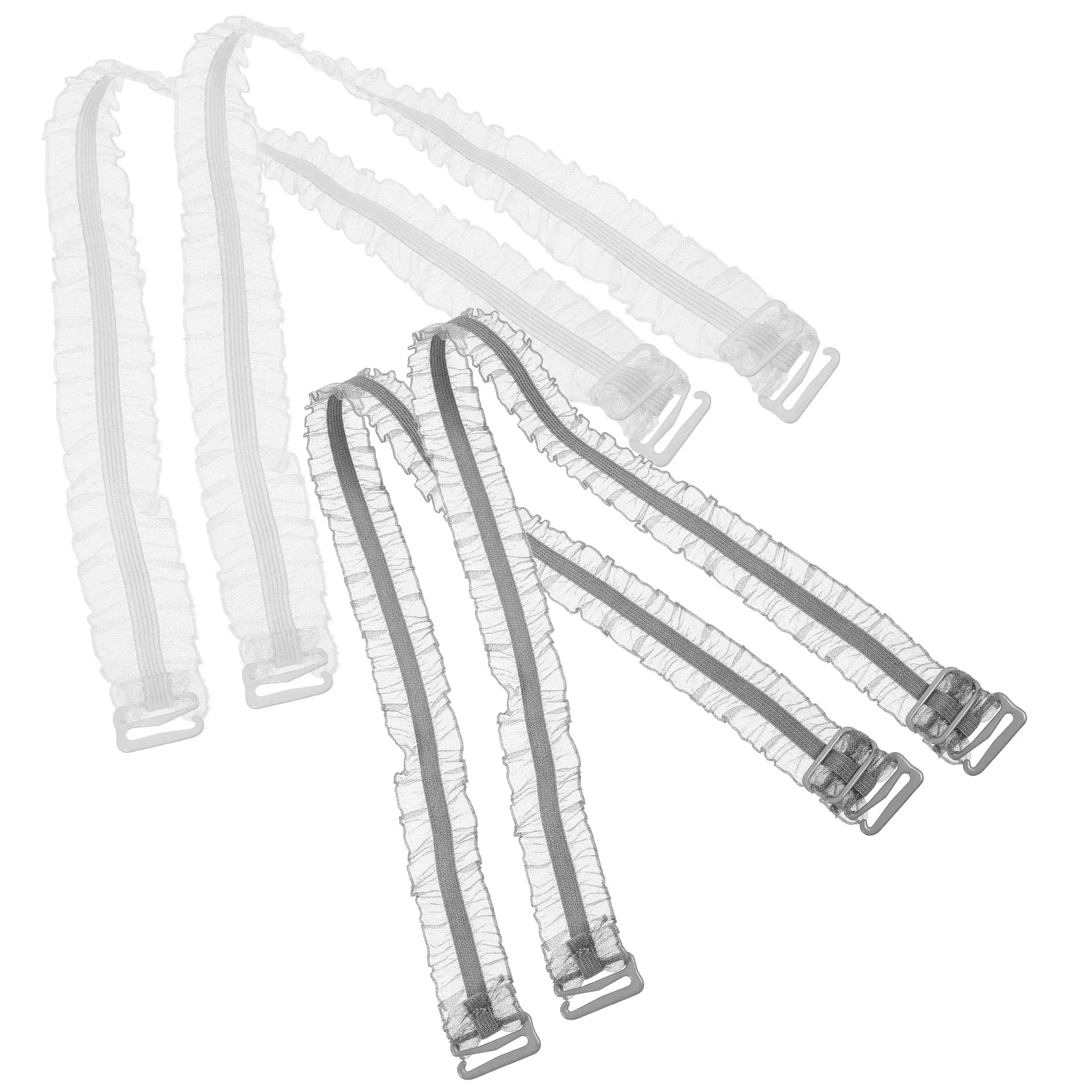 

2Pairs Adjustable Bra Straps Trim Elastic Design Reduces Shoulder Burden Stylish Accessory Bra Strap for