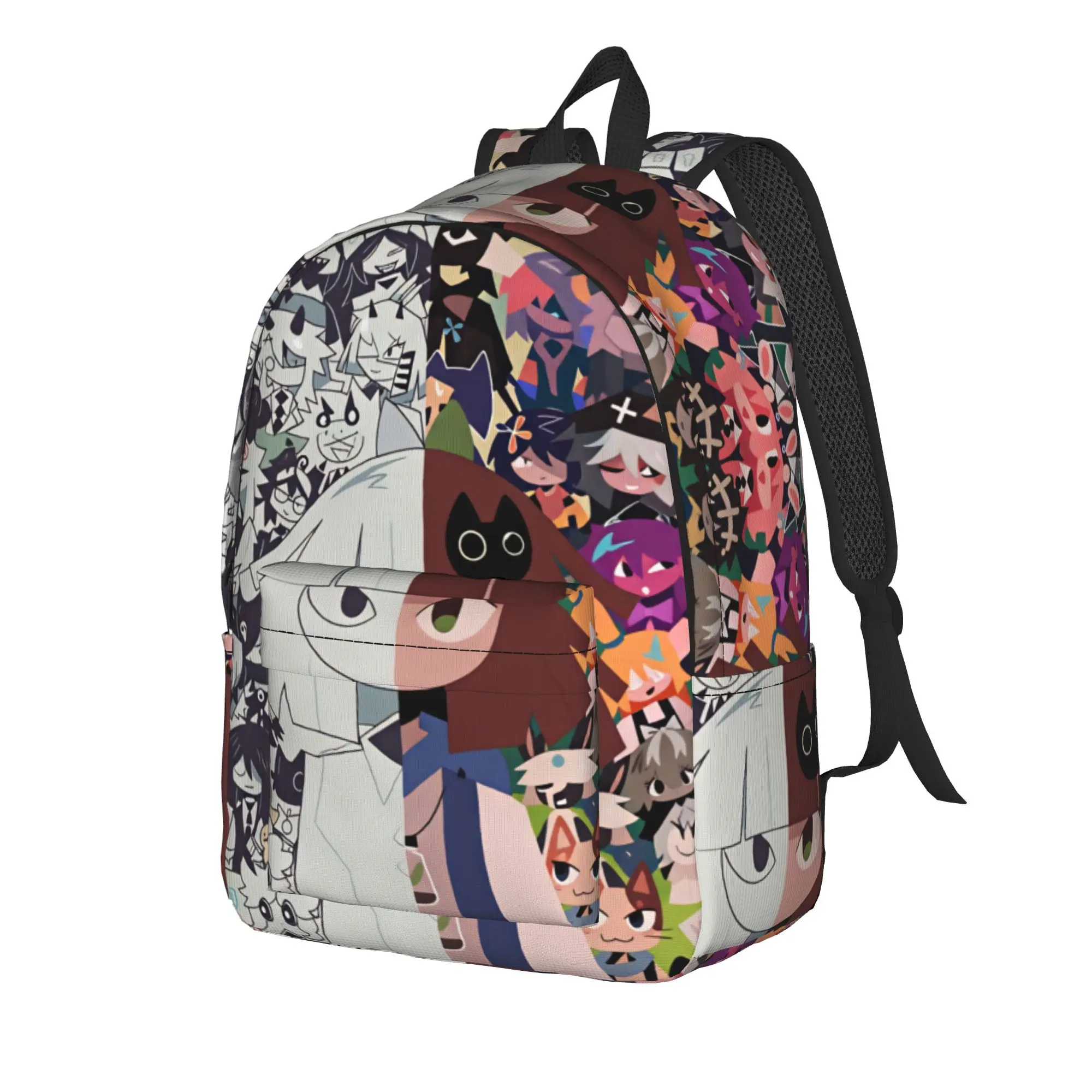 Fundamental Paper Education Anime Backpack  Women Polyester Hiking Backpacks Lightweight Fun High School Bags Rucksack