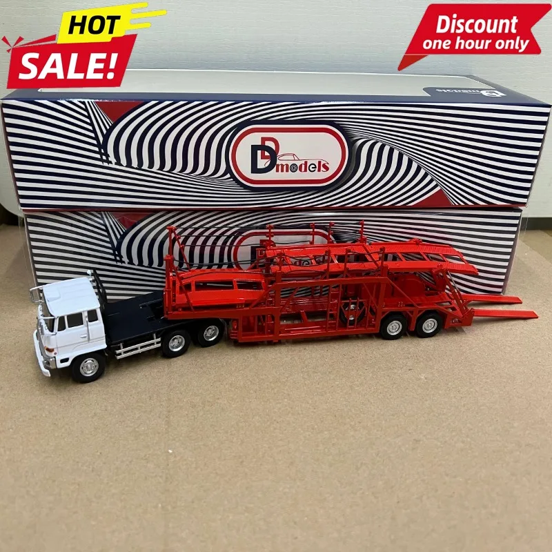 

DD 1:64 for Mitsubishi FUSO Trailer Double Layer Car Transporter Alloy Model