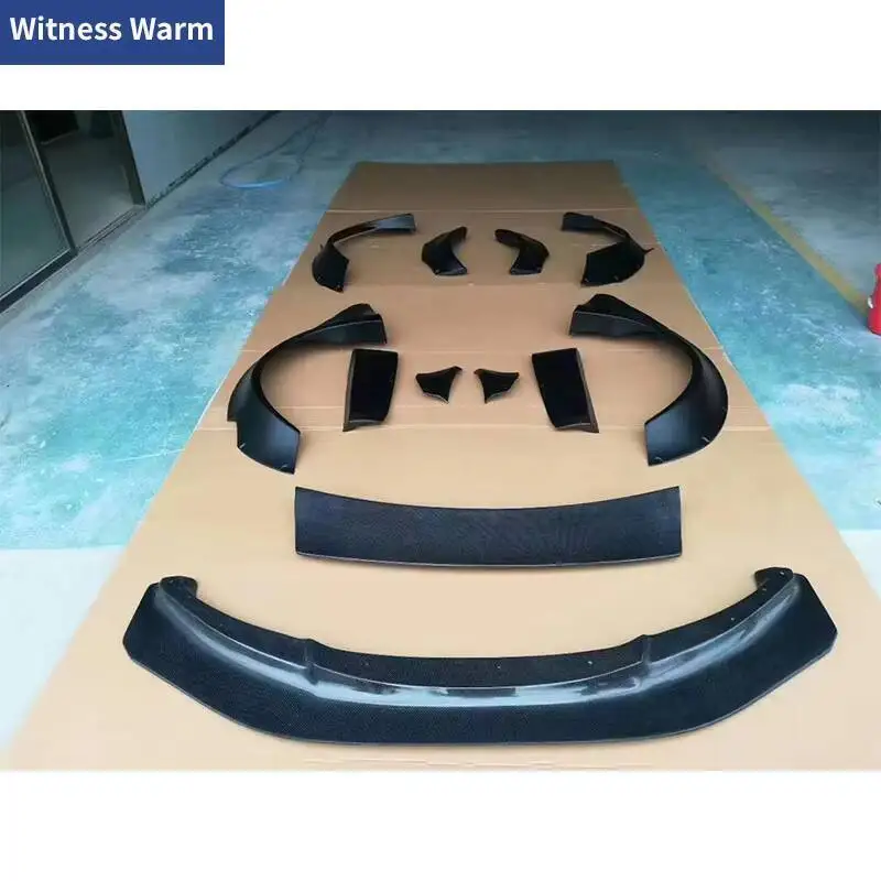 For E92 E93 M3 Wide Car Body Kit Car Wheel Eyebrows Front Lip Rear Wings Spoiler For BMW E92 E93 M3 2006-2010 Car modification view 2