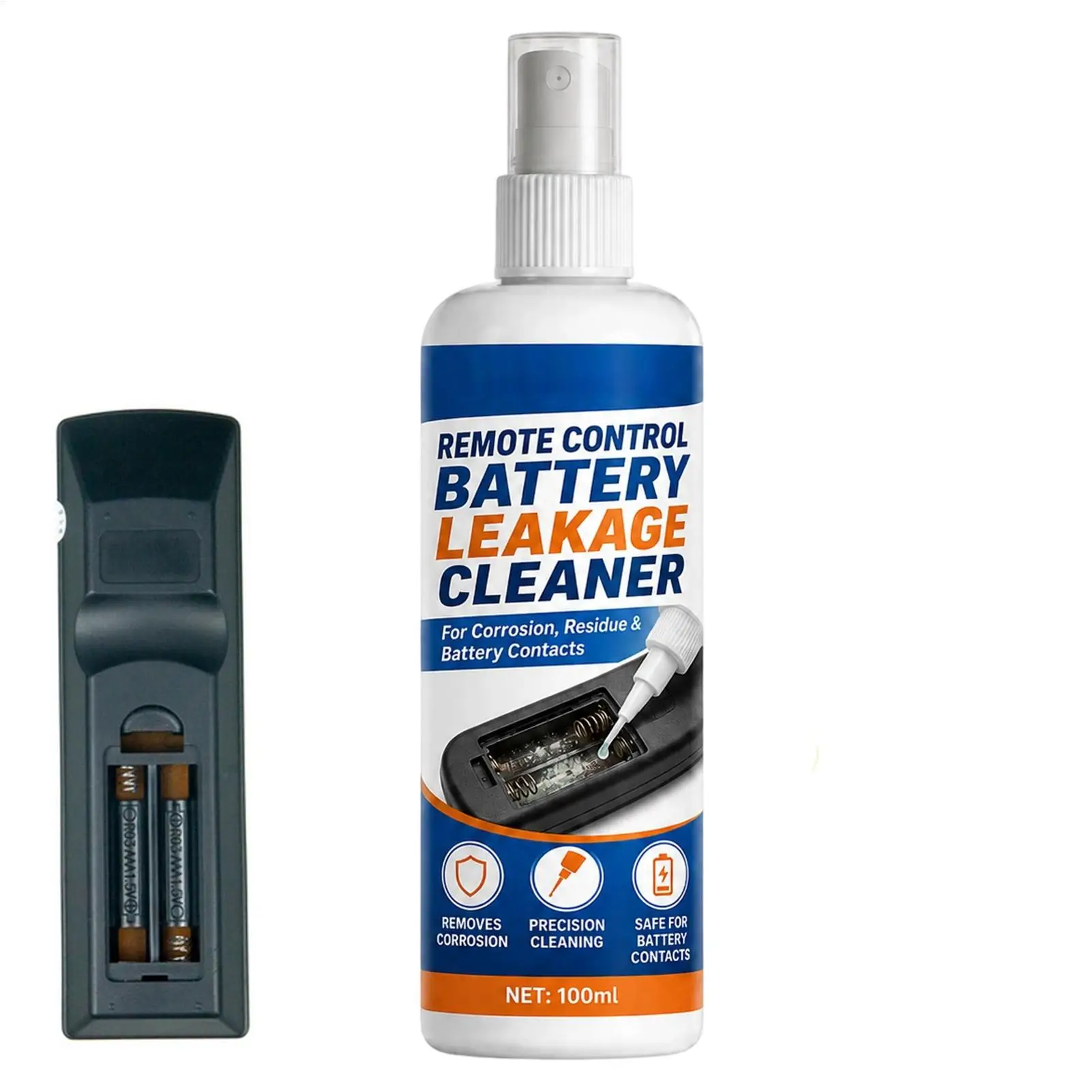 Battery Cleaner Portable Precision Cleaning Rust Removal Liquid 100ml Electronic Contact Cleaner Spray for Flashlight Remote - view 4