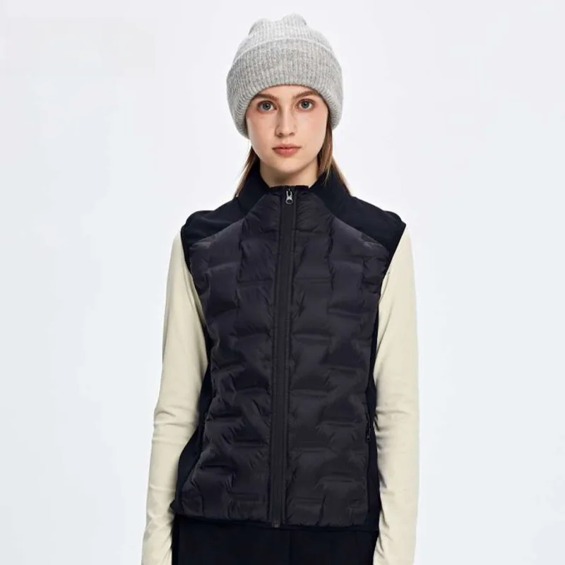 Autumn Winter Outdoor Cycling Slim Lightweight Cotton Vest Women Short Waistcoat Plus Size Warm Vest Sleeveless Jacket