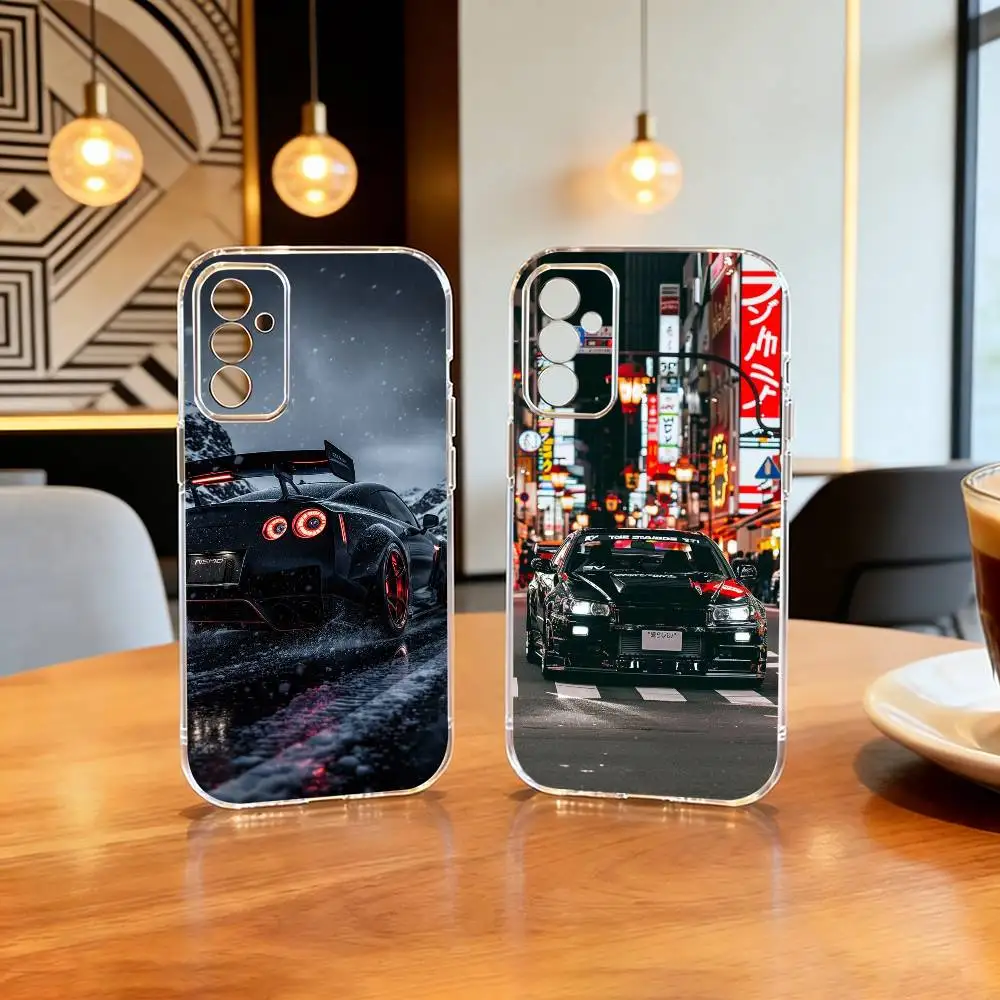 

GTR Sport Car R35 Phone Case For SamsungA10,12,20,21S,30,31,40,50,51,52,70,71 Transparent Cover