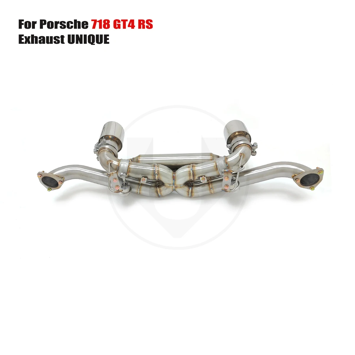 

UNIQUE For Porsche 718 GT4 RS performance valve exhaust system ss304 exhaust muffler