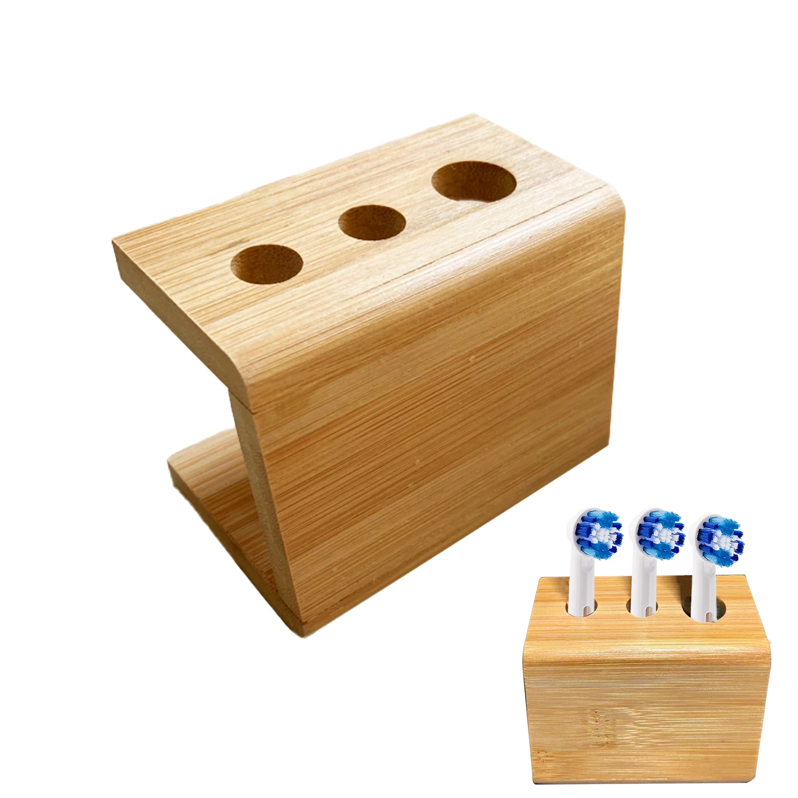 2/3/4 Slots Electric Toothbrush Head Holder Bamboo Stand Durable Mini Home Multi Slots Hotel