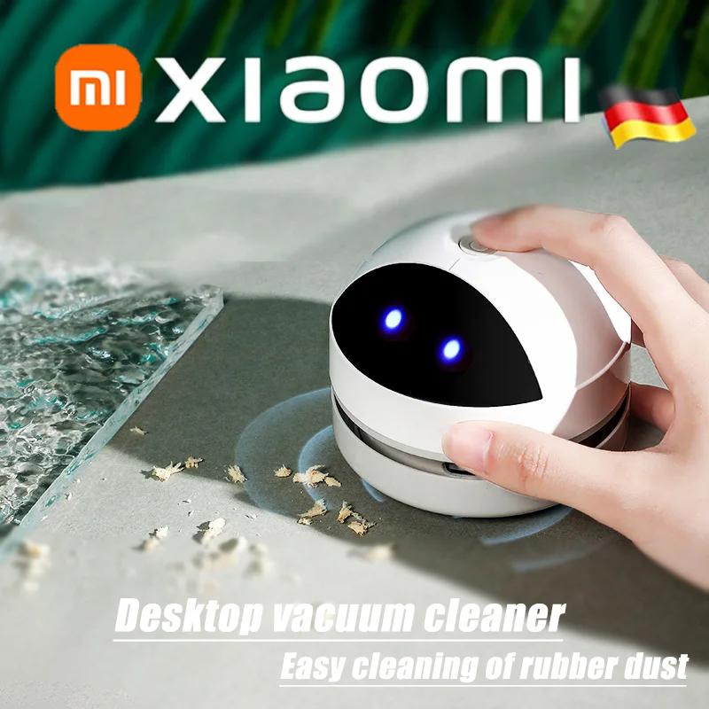 Xiaomi เครื่องดูดฝุ่นตั้งโต๊ะพร้อมแปรงทำความสะอาด, เครื่องดูดฝุ่นขนาดเล็กชาร์จ USB สำหรับโต๊ะสำนักงานเครื่องกวาดพื้นโต๊ะ