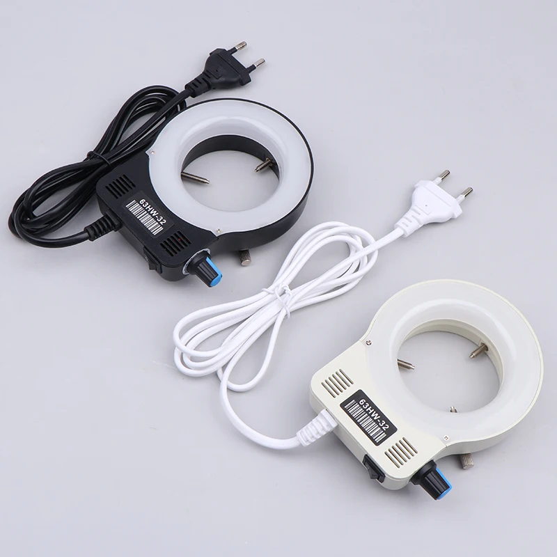 Imagem -03 - Led Ring Light para Microscópio Lâmpada Iluminador Circle Light Microscópio Industrial Câmera Fonte de Luz eu Plug