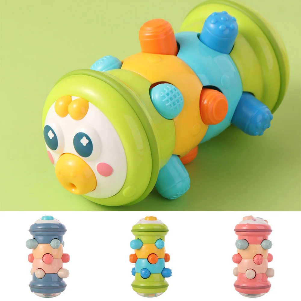 Tummy Time Toys Baby Crawling Roller Toys Color Learning Sensory Interactive Moving Activity Toy Early Education