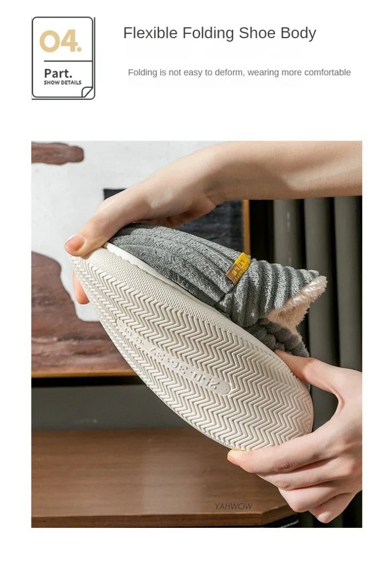 Winter Warm Furry Fashion Indoor Shoes