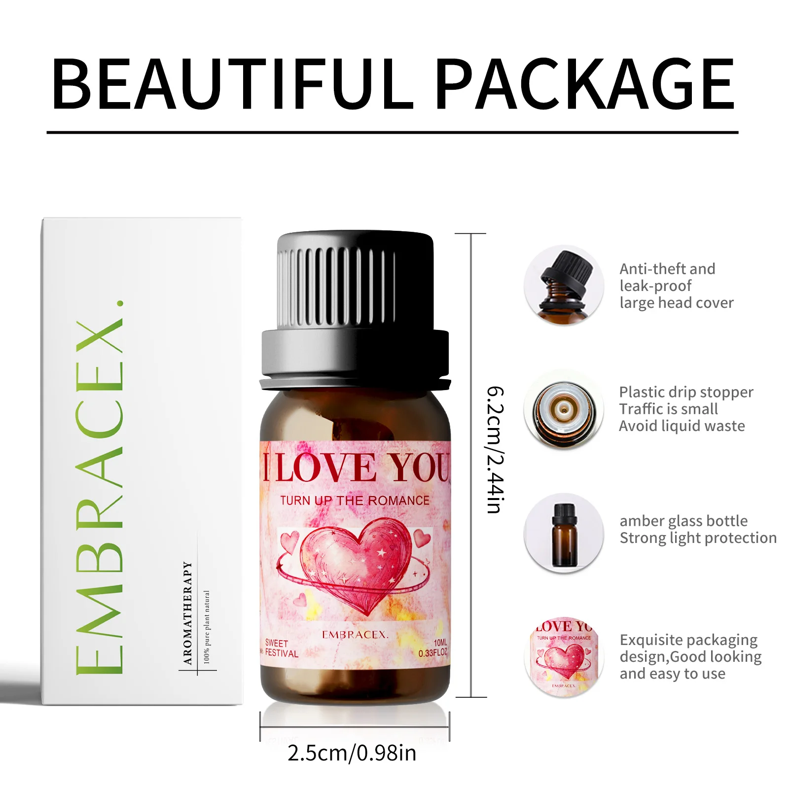 10 مل PS I Love You زيت أساسي للعناية بالبشرة زيت يدوم طويلاً زيت عطري لعيد الحب - عطر حسي للحبيب #2