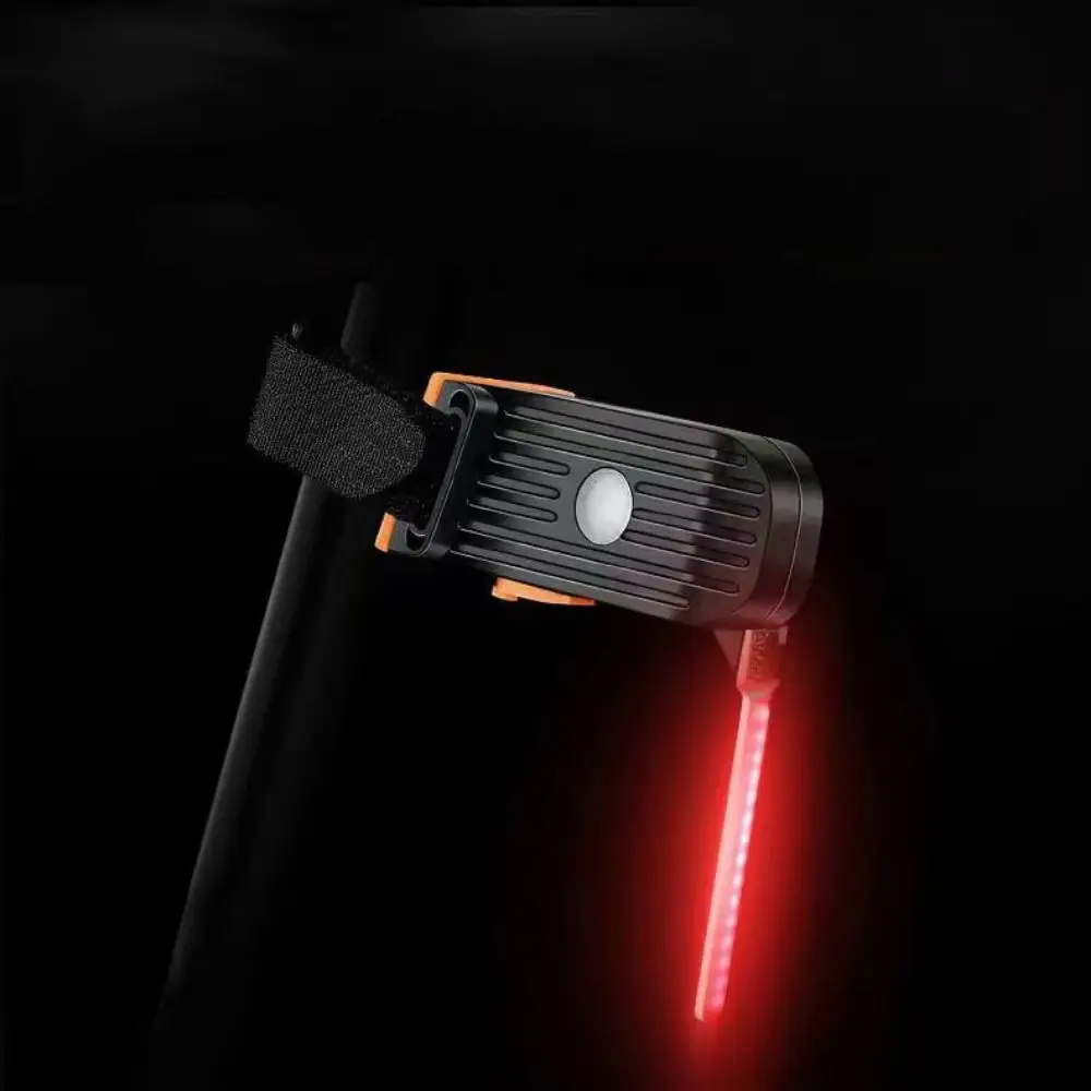 

Waterproof Bike Taillights Multifunctional Charging Foldable LED Cycling Rear Lamp Red/White Lighting Strap-On Installation
