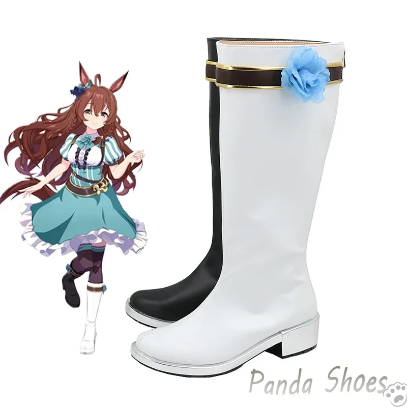 Umamusume Pretty Derby Mejiro Bright Cosplay Shoes Anime Game Cos Boots Mejiro Bright Cosplay Costume Prop Shoes for Halloween