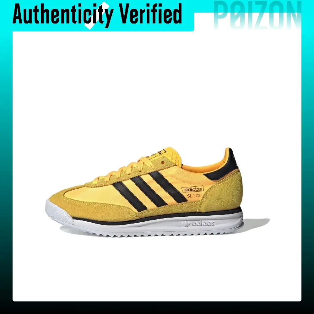 Adidas Originals SL 72 RS Slip Resistant Low top Casual Shoes Men's Yellow Black IH7912