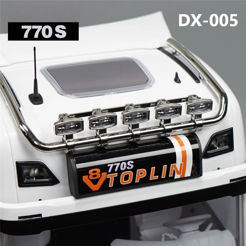 Advertise Light Box Visor Lamp DX-005 for 1/14 Tamiya RC Truck Car Scania 770S 6X4 56368 8X4 56371 Diy Parts Toys