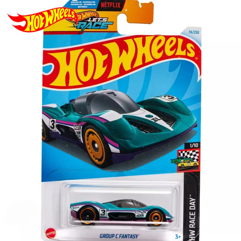 2024H Original Hot Wheels Car GROUP C FANTASY LET\'S RACE Toys for Boys 1/64 Diecast Voiture Metal Model Juguetes Birthday Gift