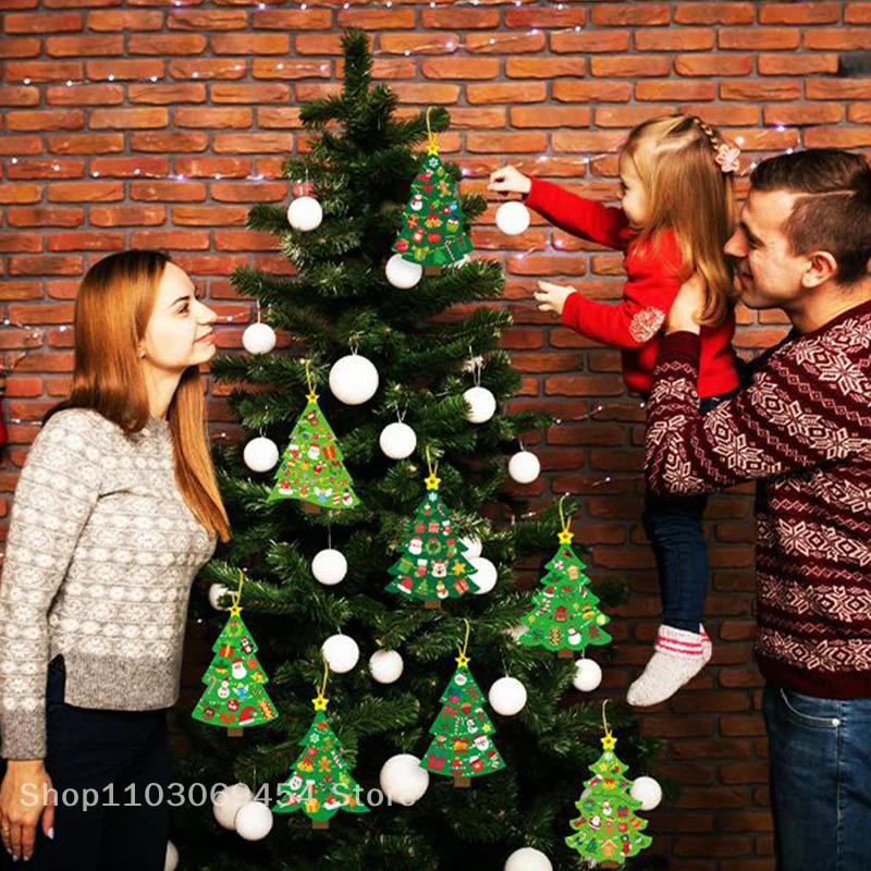 

Набор рождественских поделок для детей из 24 предметов — елочные украшения своими руками с наклейками — украшения для праздничных вечеринок и подарки