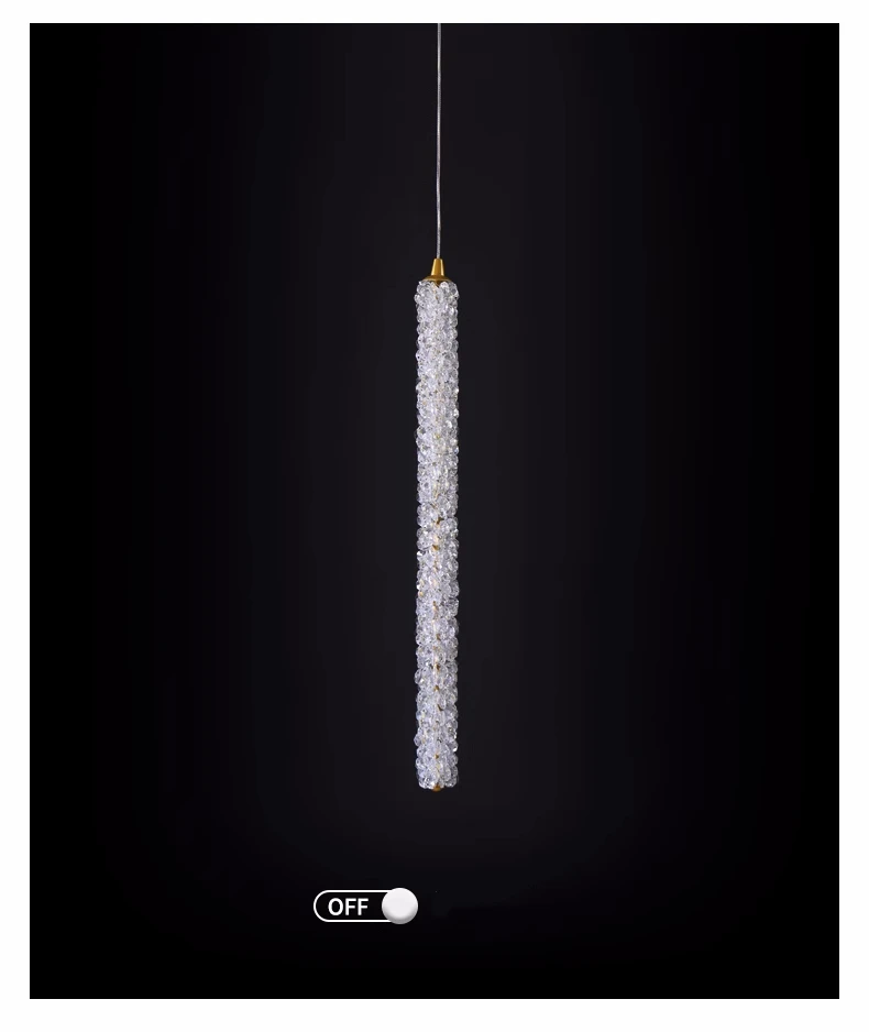 Bedside LED Luminaires Crystal Pendant Lights Sofa