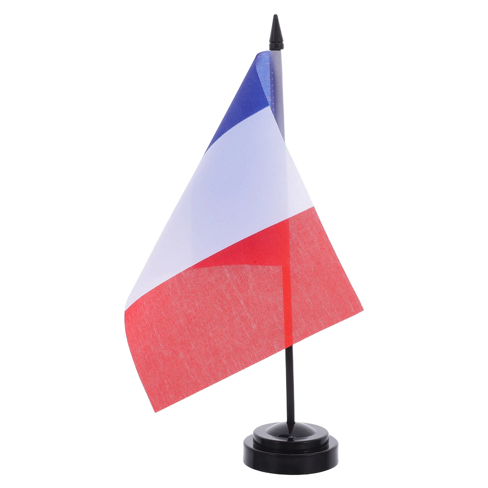 

10Pcs France Mini Desk Flags Tabletop Small Office Flags Sturdy Base Conference Room Decorations Desktop Flag