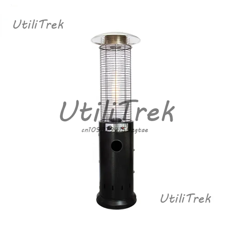 

Mushroom Patio Heater Outdoor Garden 11kw Round Glass Tube Flame Heater Garden Supplies