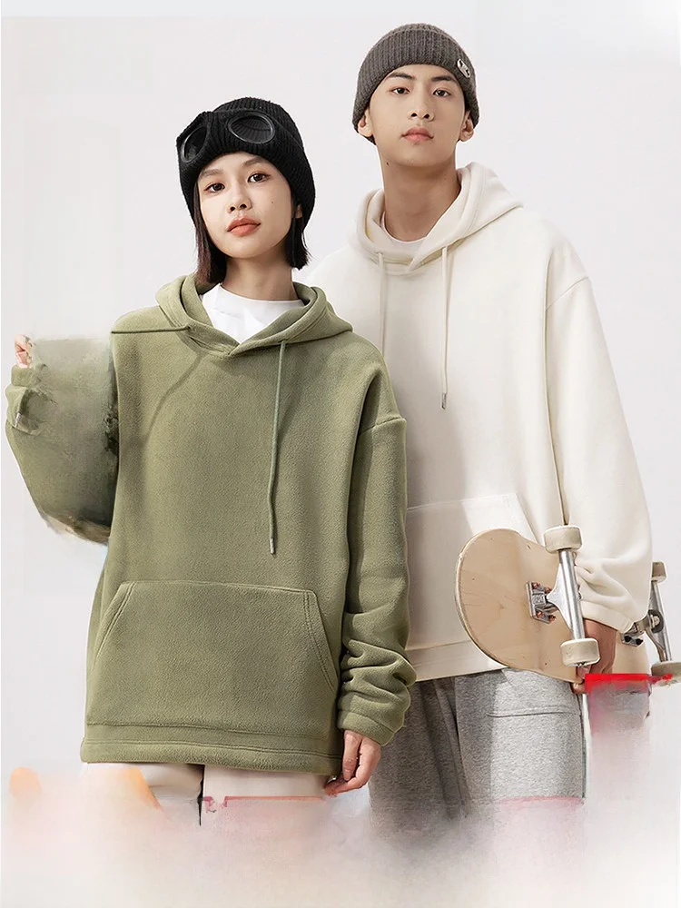 

Утепленная флисовая толстовка с капюшоном, очень теплая верхняя одежда, новинка весенней коллекции, повседневная удобная модель с длинными рукавами