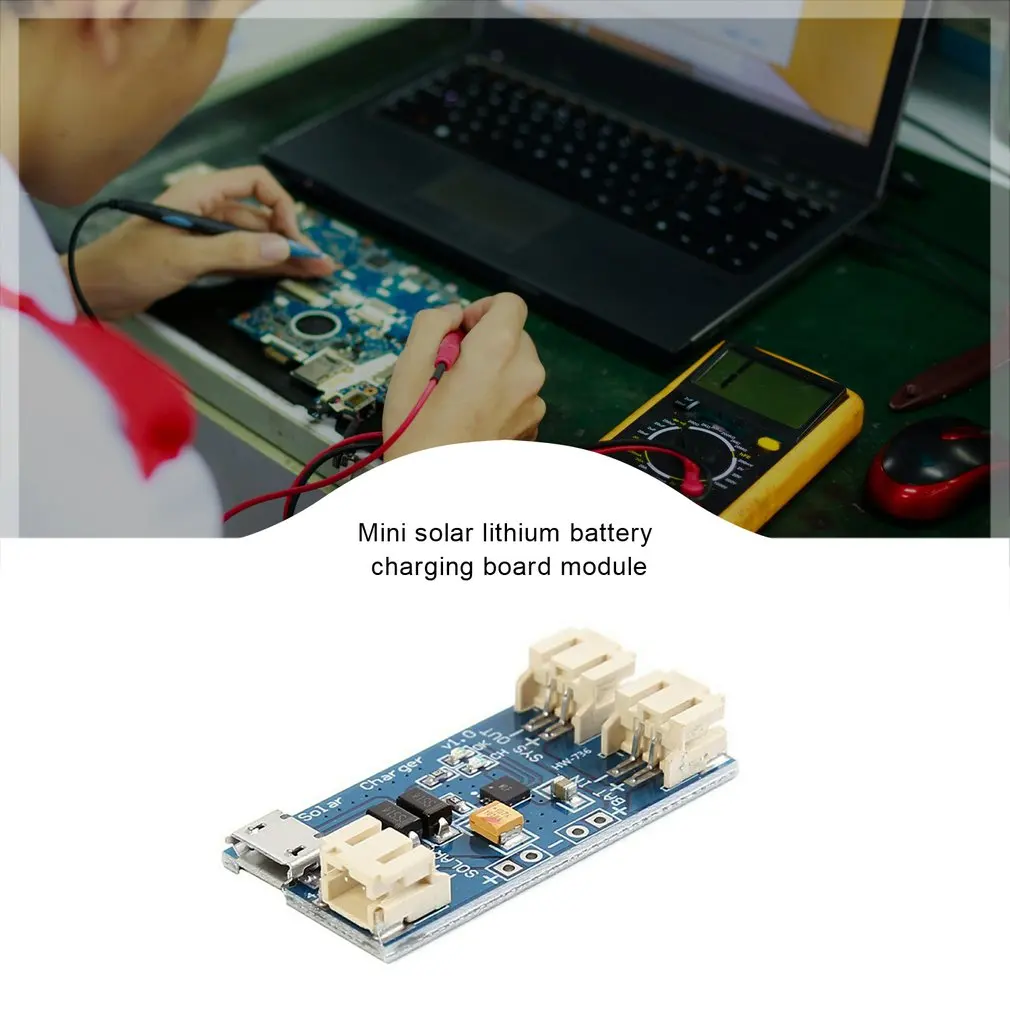 Mini Solar Lithium Battery Usb Charging Board Cn3065 Module 500Madc4.4-6V Battery Status Indicator Charger Dropshipping