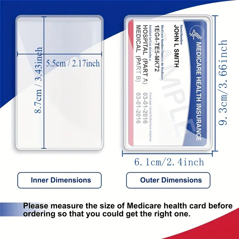10 pieces of transparent PVC card protective cover - waterproof and durable, credit card and ID card cover