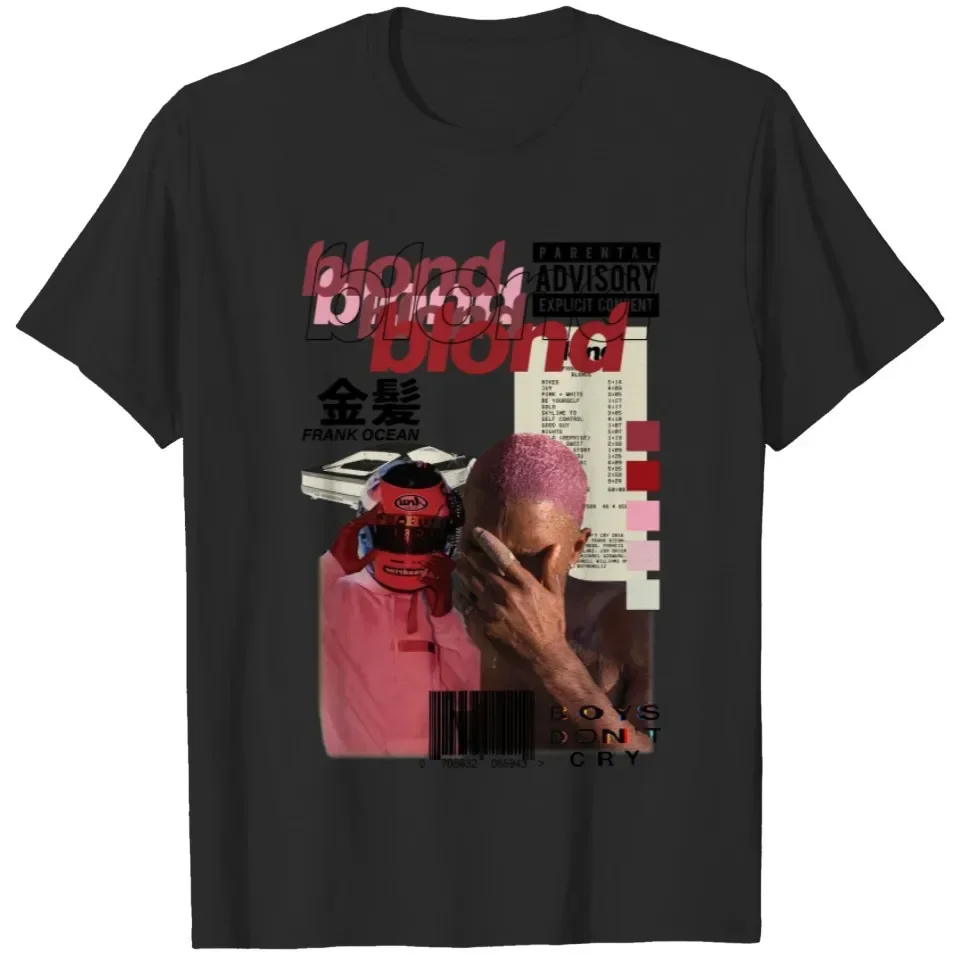 

Frank Ocean Blood Rapper Graphic Cotton T-shirt Unisex Men Women Hip Hop Fashion Big Size Top Casual Short Sleeve Streetwear Tee