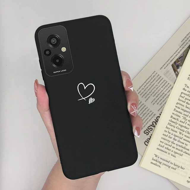 For Xiaom Redmi 11 Prime 4G Phone Case Heart Cat Silicone Matte 
