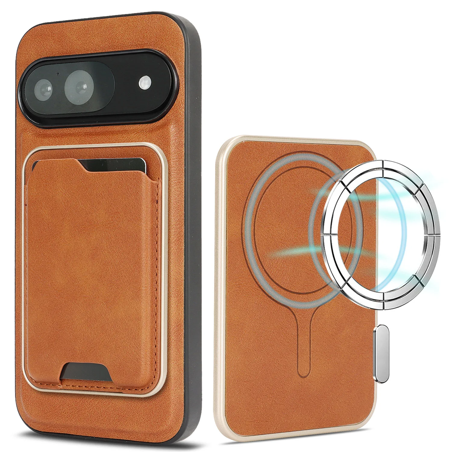 

Ultra-thin magnetic card holder is suitable for Google 10 Pro wireless charging phone case and 10A two-in-one protection cover.