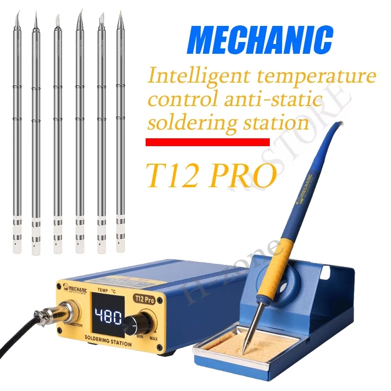 MECHANIC T12 Pro anti-static LED digital display intelligent constant temperature soldering station precise temperature control