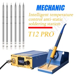 Meccanico T12 Pro display digitale a LED antistatico stazione di saldatura a temperatura costante intelligente controllo preciso della temperatura