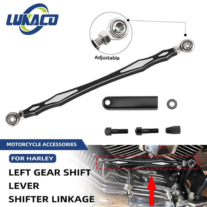 

Motorcycle Gear Shift Linkage Lever CNC 320mm Aluminum For Harley Touring Softail Road King Electra Street Glide Fat Boy 97-UP