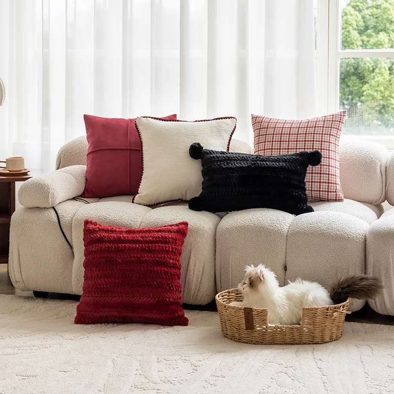 Luxury Modern style Throw Pillow 18x18 Inch 1 Pc,Decorative Cushion Washable Invisible Zipper Durable for Living Room Bedroom