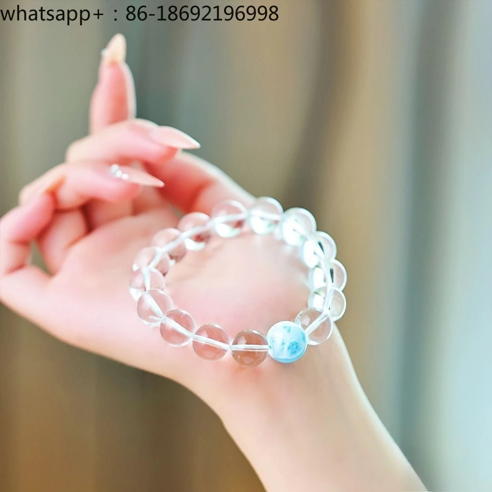 White Crystal Sea Pattern Stone Bracelet Couple Advanced Simple and Versatile