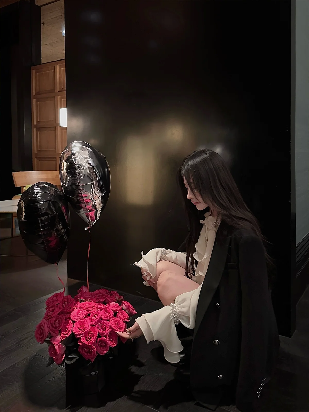 

Женское повседневное пальто Chien Casual Sle Bla: осенняя модная верхняя одежда, элегантное пальто для отдыха с длинными рукавами и двойными пуговицами