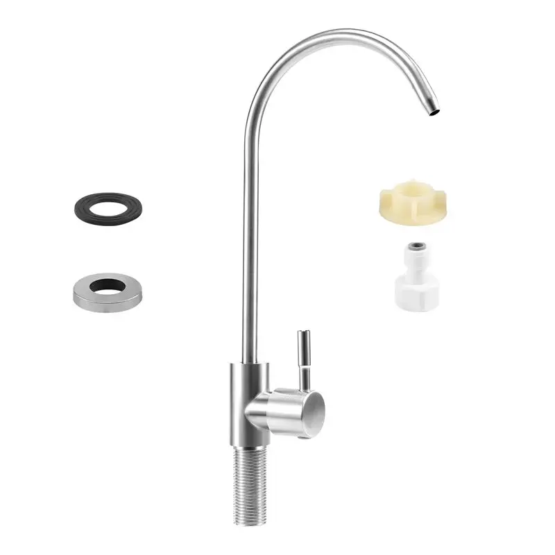 

2025 Trend Kitchen Direct Drinking Water Filter Tap 304 Stainless Steel Ro Faucet Purify System Reverse Osmosis Robinet Cuisine