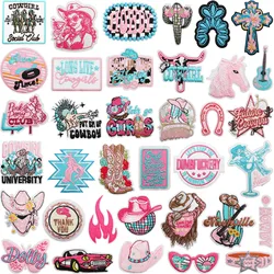 2025 New Patch 10 Pcs Wild West  Embroidered Patches Iron On Clothing Hat Bag Shoe Repair Phone Gift Box Decor DIY