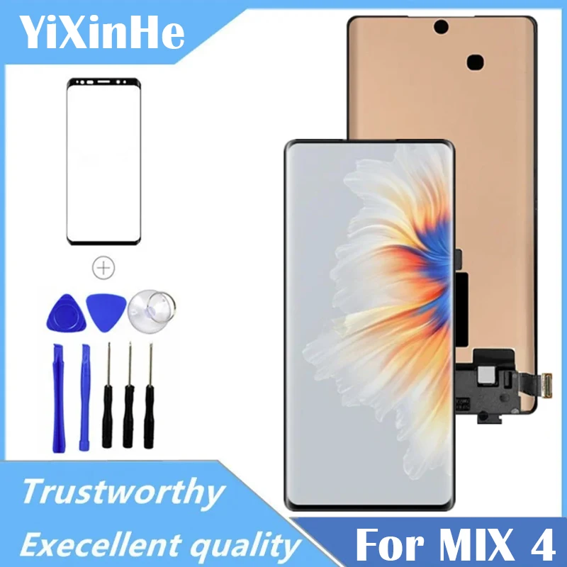 

6.67"; Original AMOLED For Xiaomi Mix 4 LCD Display Touch Screen Digitizer Assembly For Xiaomi Mix4 2106118C Screen Replacement