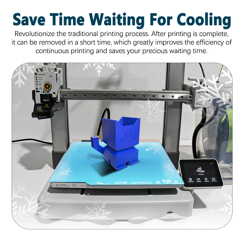 Juupine GECO Plate For Bambu Lab H2D X2D Build Plate PLA Bed Cold Plate For X1C A1 P2S X2D SuperTack Glacier For Bambu H2s Plate