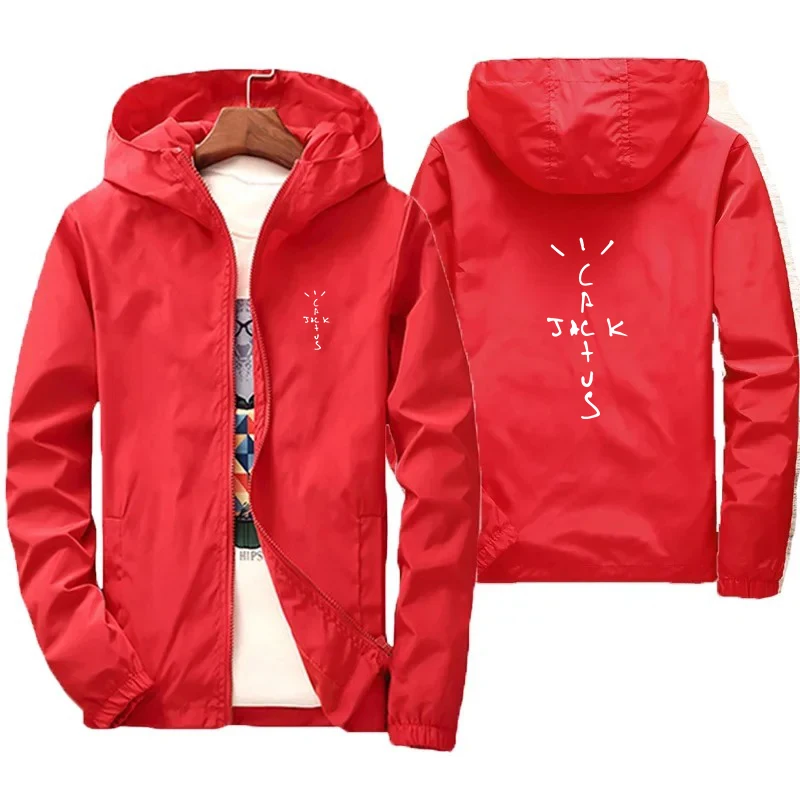 Cactus Jack Swag Jackets Fashion Spring Autumn Casual Street Hooded Jackets Men's Waterproof Clothes Men's Windbreaker Coats