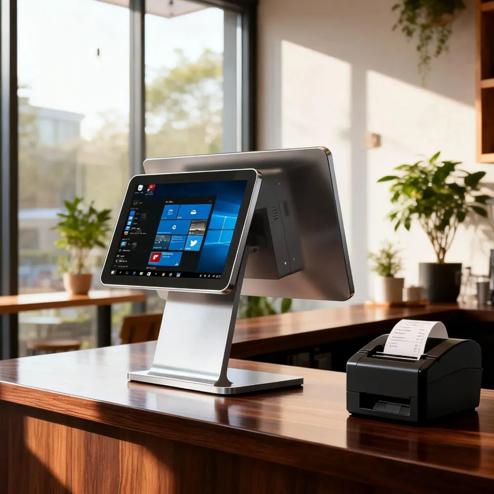 15.6-Inch Windows POS Cash Register And Dual Screen For Pet Stores, Clothing, Supermarkets, Hotel Retail End Points