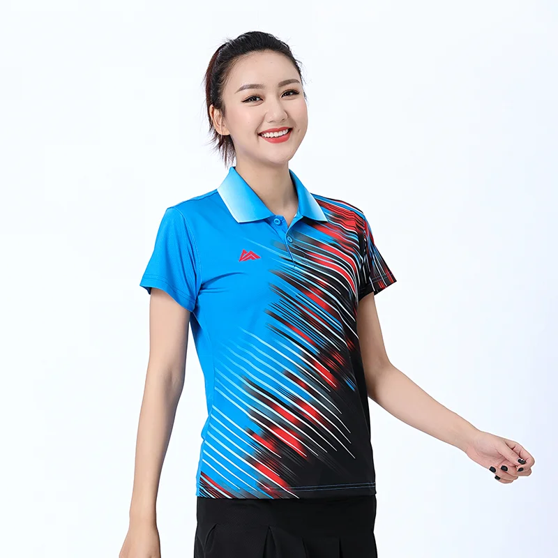 Sport Schnell Trocknend Polo-Shirt frauen Kurzarm Lauf Gym Badminton Tennis Volleyball Goif Spiel Training Anzug Kleidung top