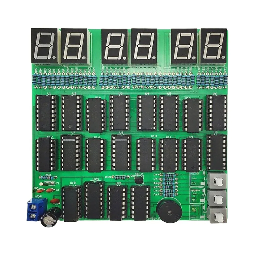 Multifunctional Digital Clock DIY Kit Soldering Practice Set With Real Alarm Temperature Timer For Electronics Learning Training