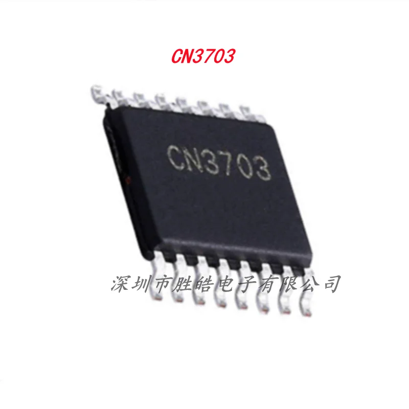 (10PCS)  NEW  CN3703   3703   5A  Li-ion Battery Charge Management Chip   TSSOP-16   CN3703    Integrated Circuit