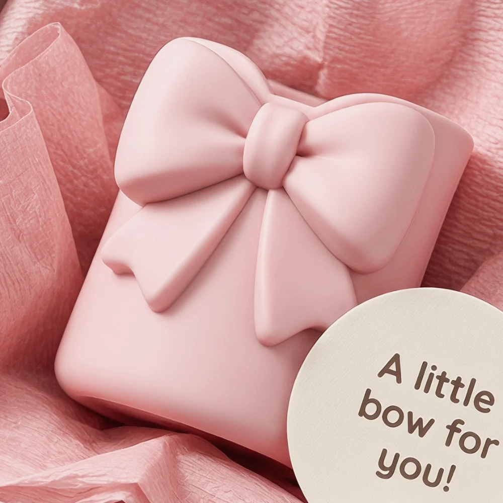 3D Printed Bow Pen Holder Creative Sweet Pencil Storage Box Flower Vase Multi-function Makeup Brush Storage Case Student