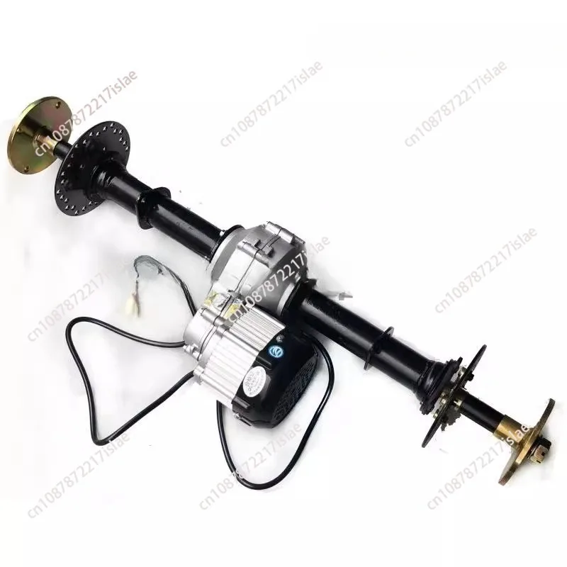 Modified electric three-wheel four-wheel kart modified parts differential rear axle 48V500W motor half shaft rear axle 90CM