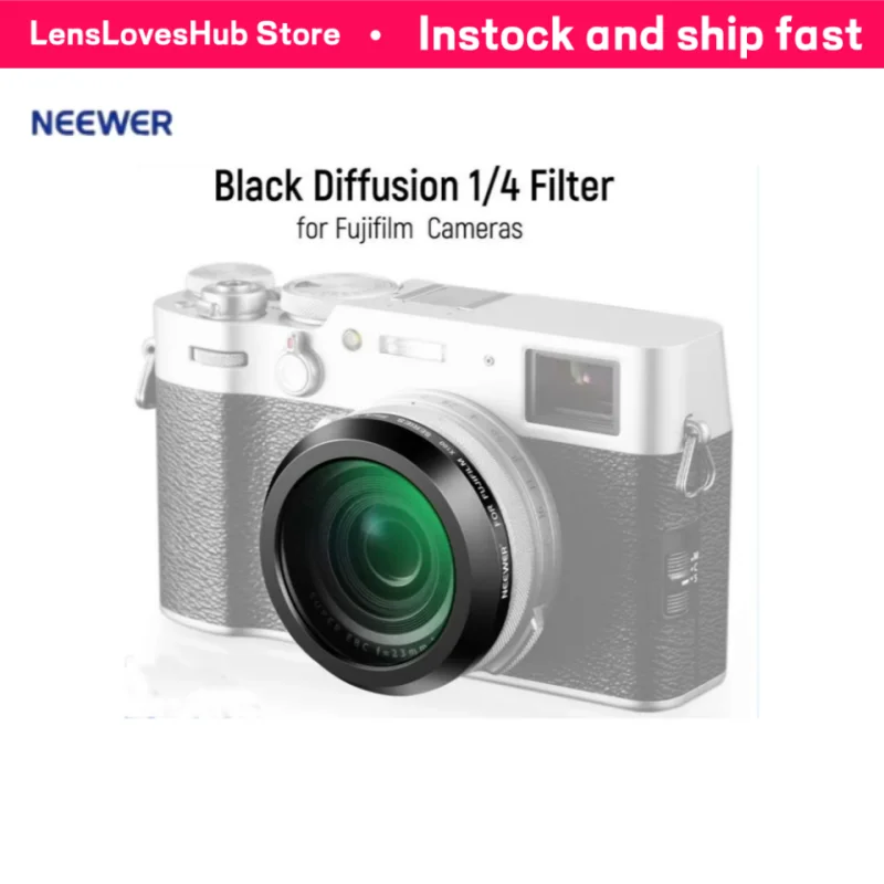 

NEEWER Black Diffusion 1/4 Filter – Mist Dreamy for Fujifilm X100